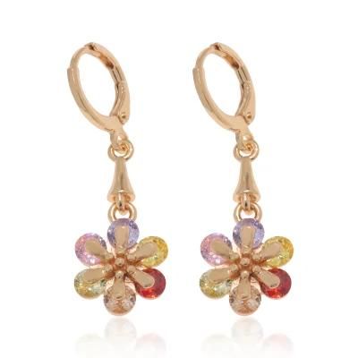 2022 Women&prime; S Fashion Zircon Earrings in 18K Gold