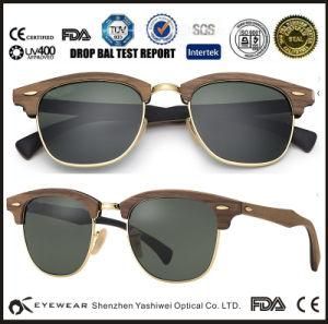 Rb Style Clubmaster Wooden Sunglasses