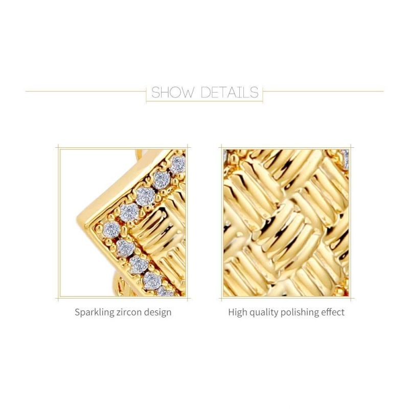 Double Sided Square Cubes Stud Earrings Gold Color Stainless Steel for Women Jewelry Best Present Brincos