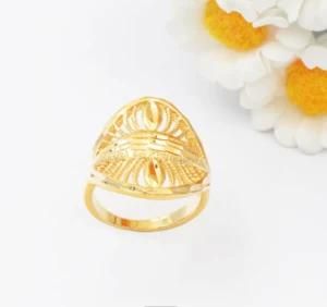 New Style Italian Engagement Gold Jesus Ring
