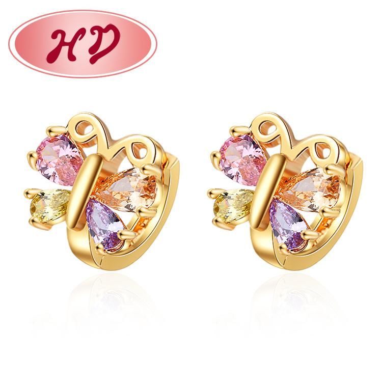 Unique Design New Model Gold Plated Earrings for Woman