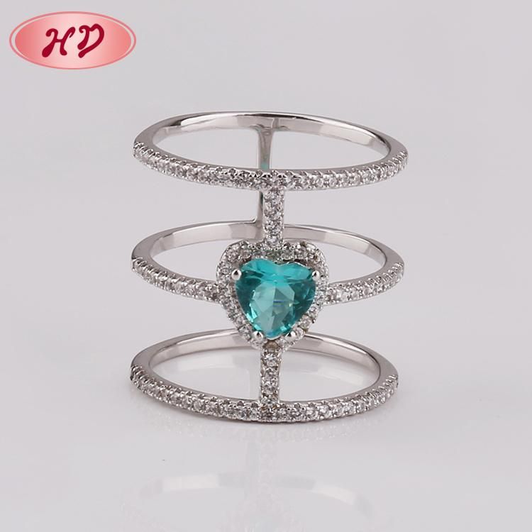Luxury Design Cubic Zirconia Wedding Rings for Female