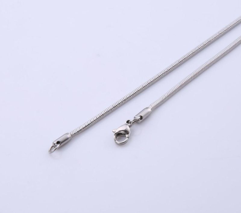 Stainless Steel Jewelry Necklace Square Snake Chain
