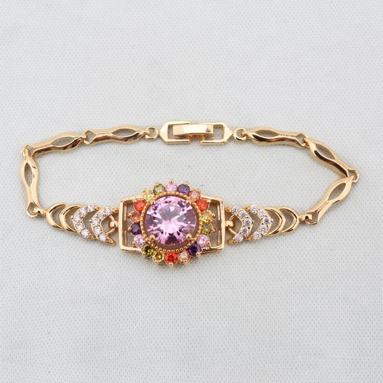 Fashion Jewelry 18K Gold Rhodium New Design Bangle Bracelet for Lady