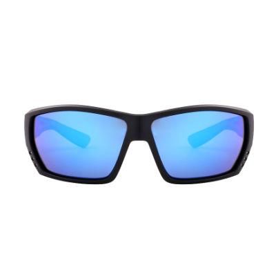2017 Fashionable Square Shape Sports Sunglasses with Blue Mirror