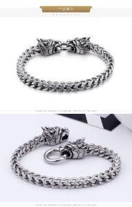 Men Jewelry Personalized &#160; Domineering Dragon Head &#160; Chain Stainless Steel Bracelet