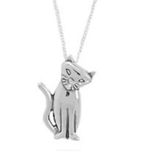 Fashion Cat Shape Stainless Steel Pendant (PZ8636)