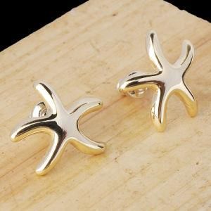 Fashion Jewelry Gold Starfish Stud Earrings