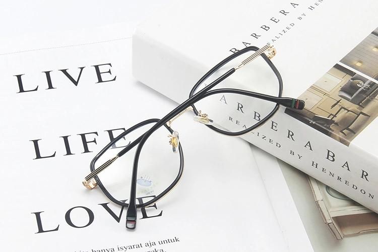 New Fashion Net Red Glasses Frame Candy Color Retro Anti-Blue Glasses Female Small Face Flat Glasses