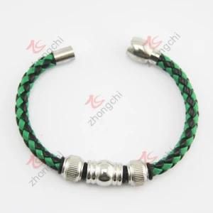 Braided PU Leather Magnet Clasp Bangle (LB)