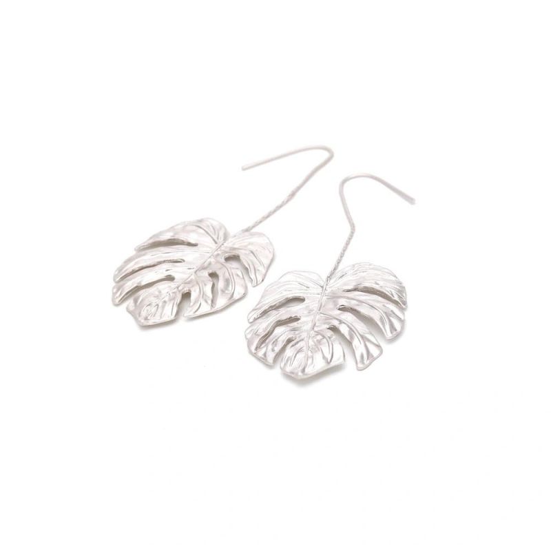 Fashion Metal Silver Drop Earring