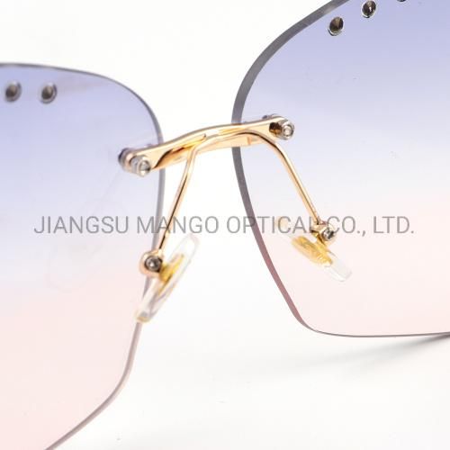 Diamonds Decoration Polygon Fashion Sunglasses