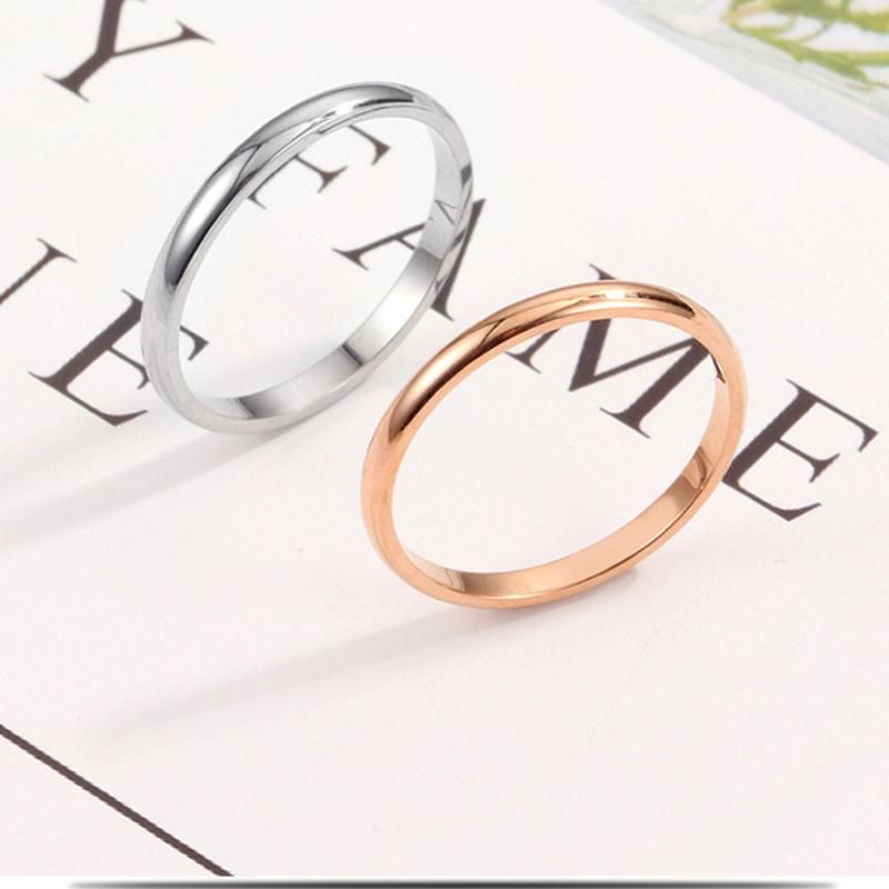 Glaze Rose Gold Plated Stainless Steel Ring