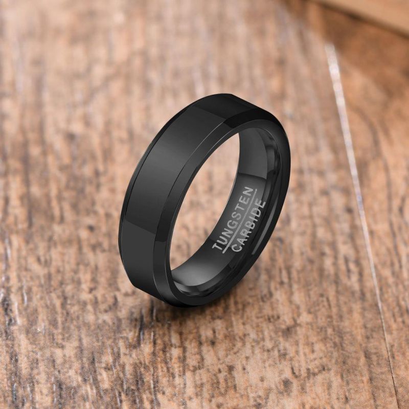 New Jewelry Wholesale Tungsten Steel Ring for Men Fashion Ring Jewelry Tstr013b