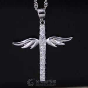 Fashion Angle Wing Design Cross Pendant Jewelry