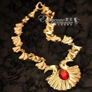 New Fashion Hot Selling Asos Style Zinc Alloy Seashells Wave Necklace with Stone (MJ-SDP8744)