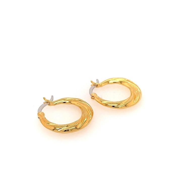 Twist Rope Huggies Mini Hoop Earrings