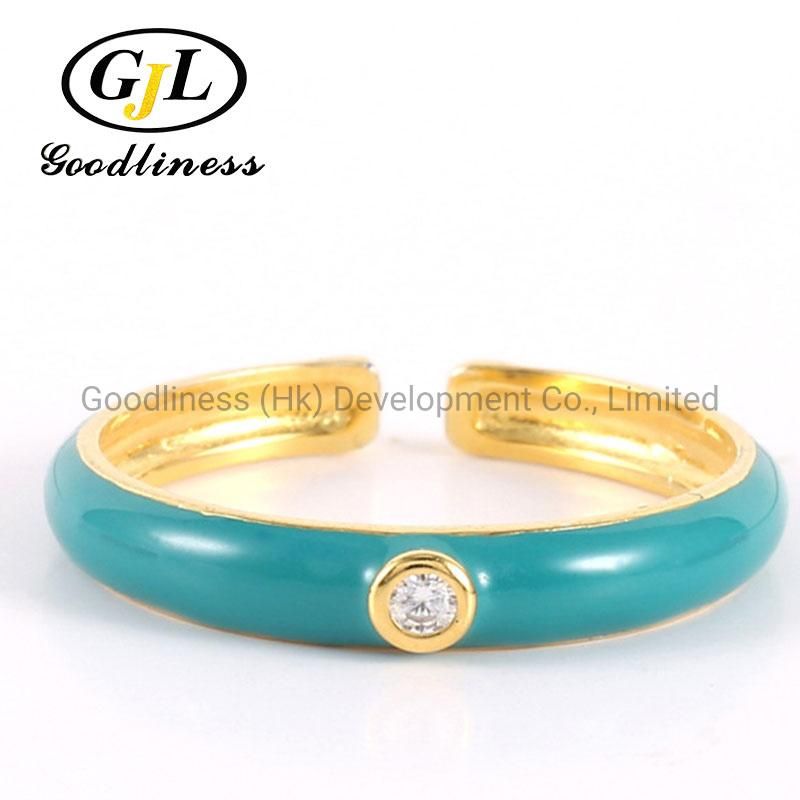 High Quality Wholesale Round Shape Fashion Custom Ring Jewelry