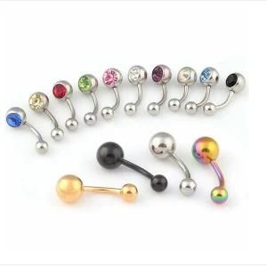 Wholesale Crystal Belly Button Navel Ring Body Piercing Jewelry