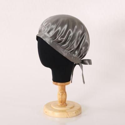 Whosale Women Hair Accessories Silk Hair Bonnet with Custom Logo