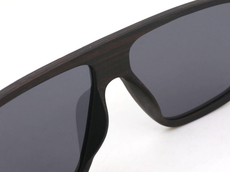 Ready to Ship Oversized Wood Sunglass Polarized Nature Wood Sunglasses