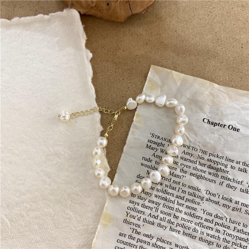 Elegant White Imitation Pearl Beads Choker Clavicle Chain Necklace