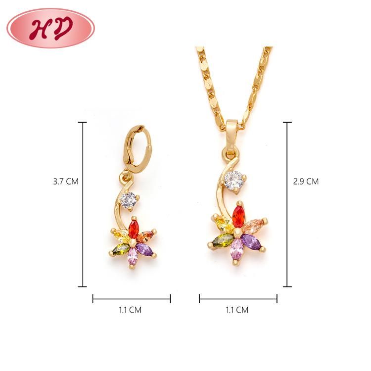 Imitation Jewellery 18K Gold Plated Jewelry Sets for Wedding