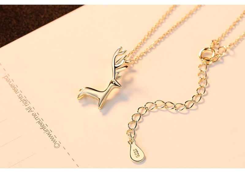 Quality Fashion Jewelry Choker Smart Deer Pendant Necklace