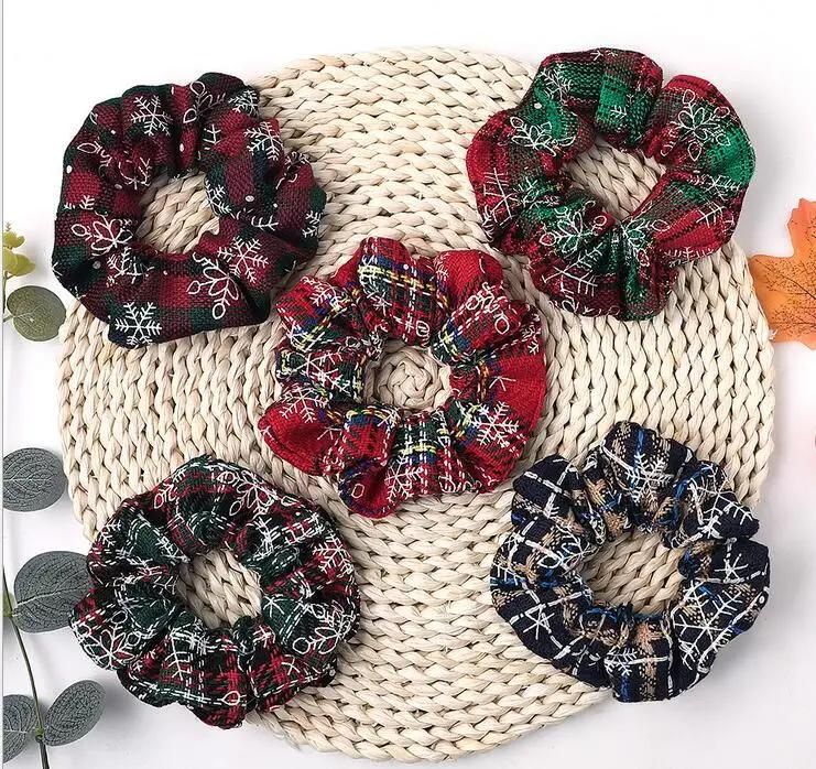 Hot Linen Fabric Autumn and Winter Christmas Hair Bands