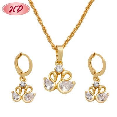 High Quality Women 18K Gold Jewellery Model Jewelry Set