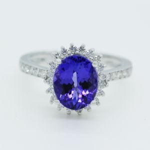 New Elegant Royal Luxury Sapphire Sterling 925 Silver Ring