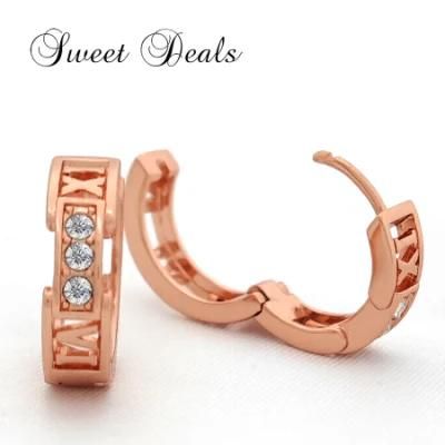 Fashion Roman Numeral Earrings Niche Ear Jewelry