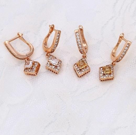 Rose Gold Plated Earrings Elegant Popular Drop Earrings
