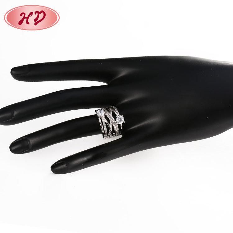 Wholesale Luxury Design Wedding Rings for Women Cubic Zirconia Rings Female Fashion Gifts