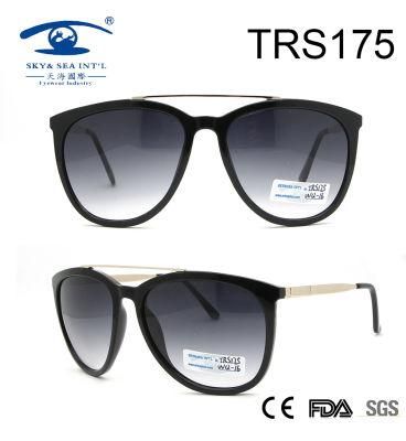 Italy Fashion Hot Sale Classical Frame Tr90 Sunglasses (TRS175)