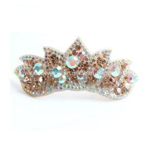 Crown Hair Jewelry with Rhinestones Hair Clip for Women Gifts