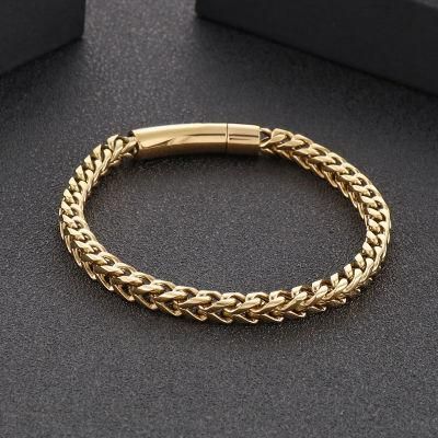 Hip Hop Stainless Steel Simple Old Bracelet