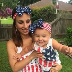 on Sale Mom and Me American Flag Kids Headband Girls Turban Head Wraps Gift for Kids and Mom