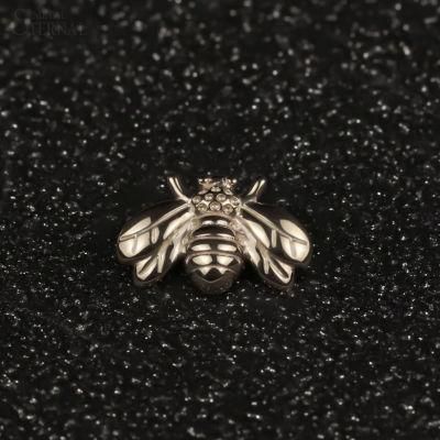 Eternal Metal 14K Gold 16g Bee Shaped Threaded Tops Piercing Jewelry