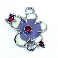 2013 Cute Metal Flower Charm (PD0051SW)