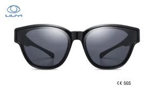 Fashion and Hot Sale Tr 90 Fit Over Sunglasses with Tac Polarized Lens From Manufacturer for Wholesale Model 3037-Black
