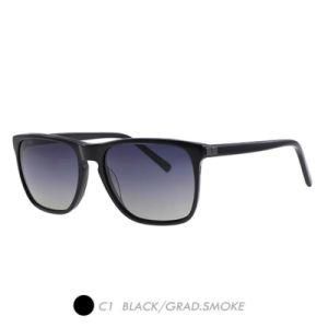Acetate&Nylon Polarized Sunglasses, Vintage Fashion Square Frame A19007-01