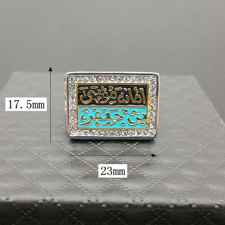 Oil Drop Color Room Titanium Steel Men′ S Ring