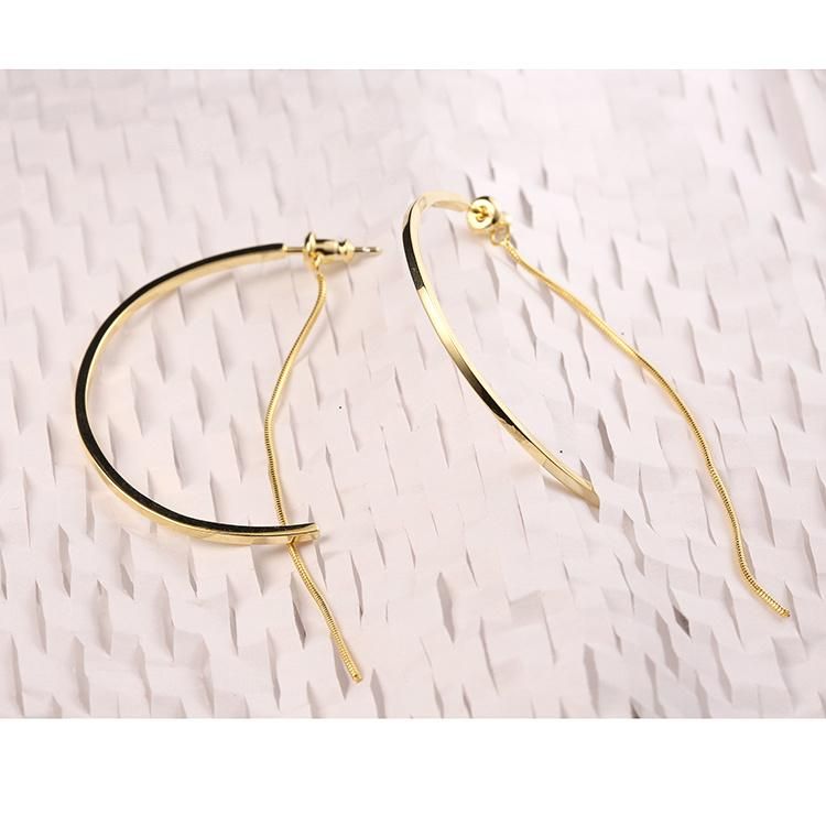 Fashion Accessories 925 Silver Gold Plated Best Seller Fashion Jewelry Trendy Jewellery Factory Wholesale Fine Earrings