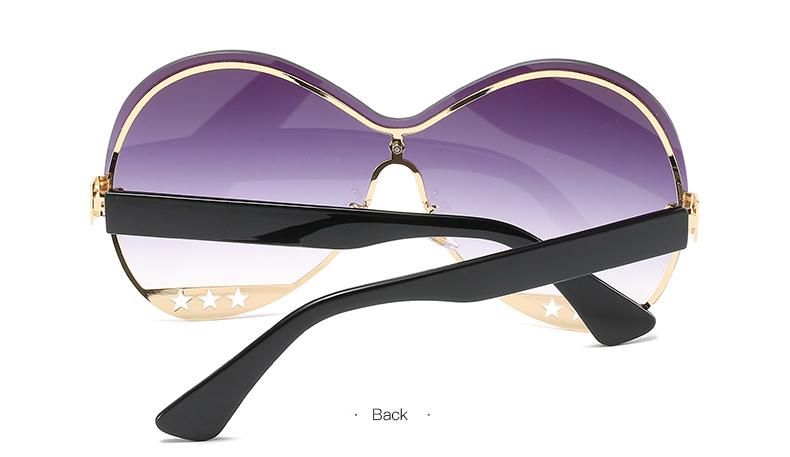 Wholesale Rimless Square Trendy Luxury Shades Women Sunglasses for Women