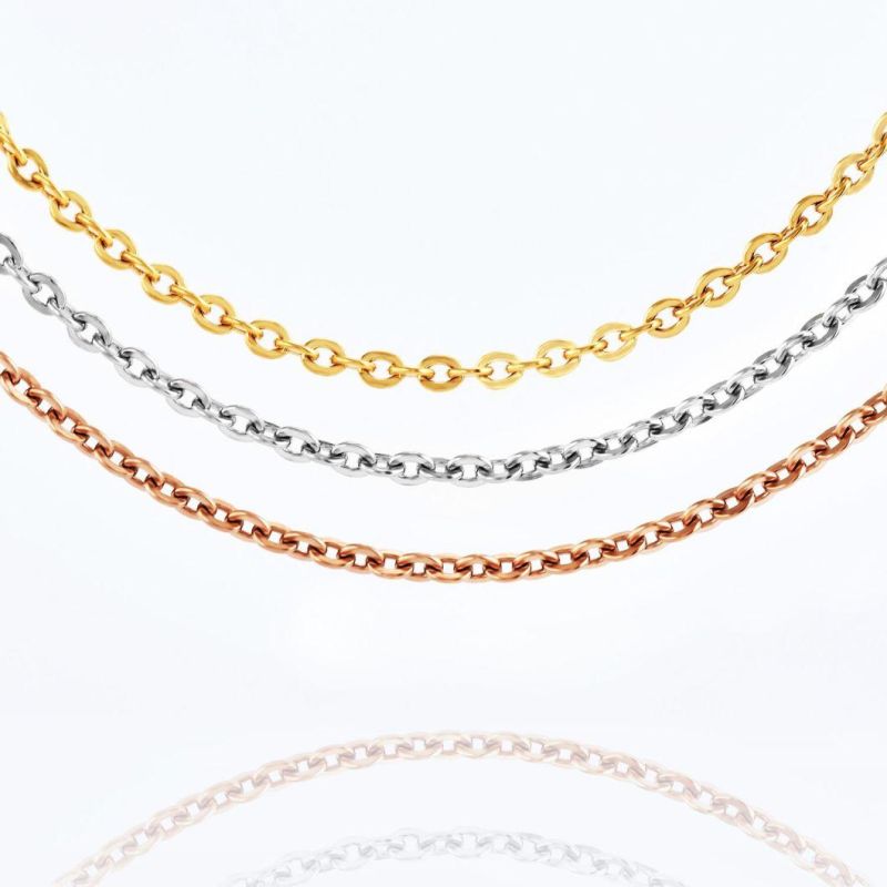 Wholesale Fashion Jewelry Stainless Steel Gold Plated Lady Necklace Anklet Bracelet Layering Jewellery High Quality