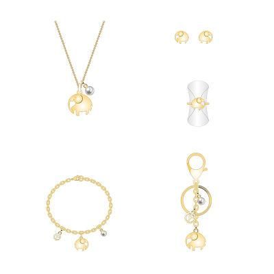 Good Luck Golden Elephant Jewelry Set