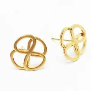 Fashion Stainless Steel Jewelry Creative Gift Gold Earring