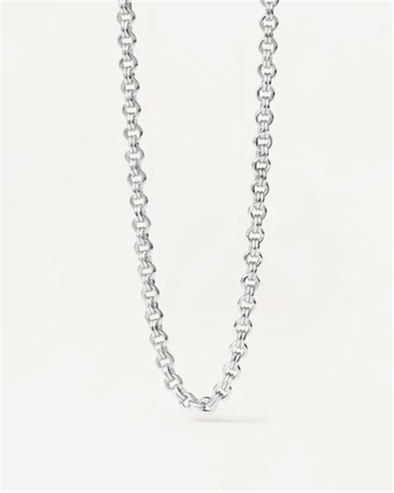 Manufacturer Custom Fashion Jewelry Necklace 18K Gold Plated Women Men Stainless Steel Link Chain Necklace