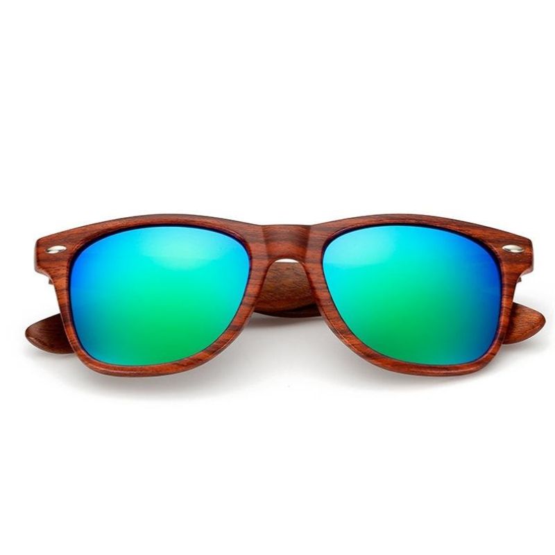 New Anti-Wood Grain Plastic Frame Wood Legs Sunglasses Sg3011